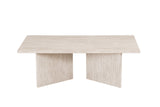 Table basse Litar – Travertin beige – vue principale