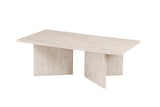 Table basse Litar – Travertin beige – vue 4