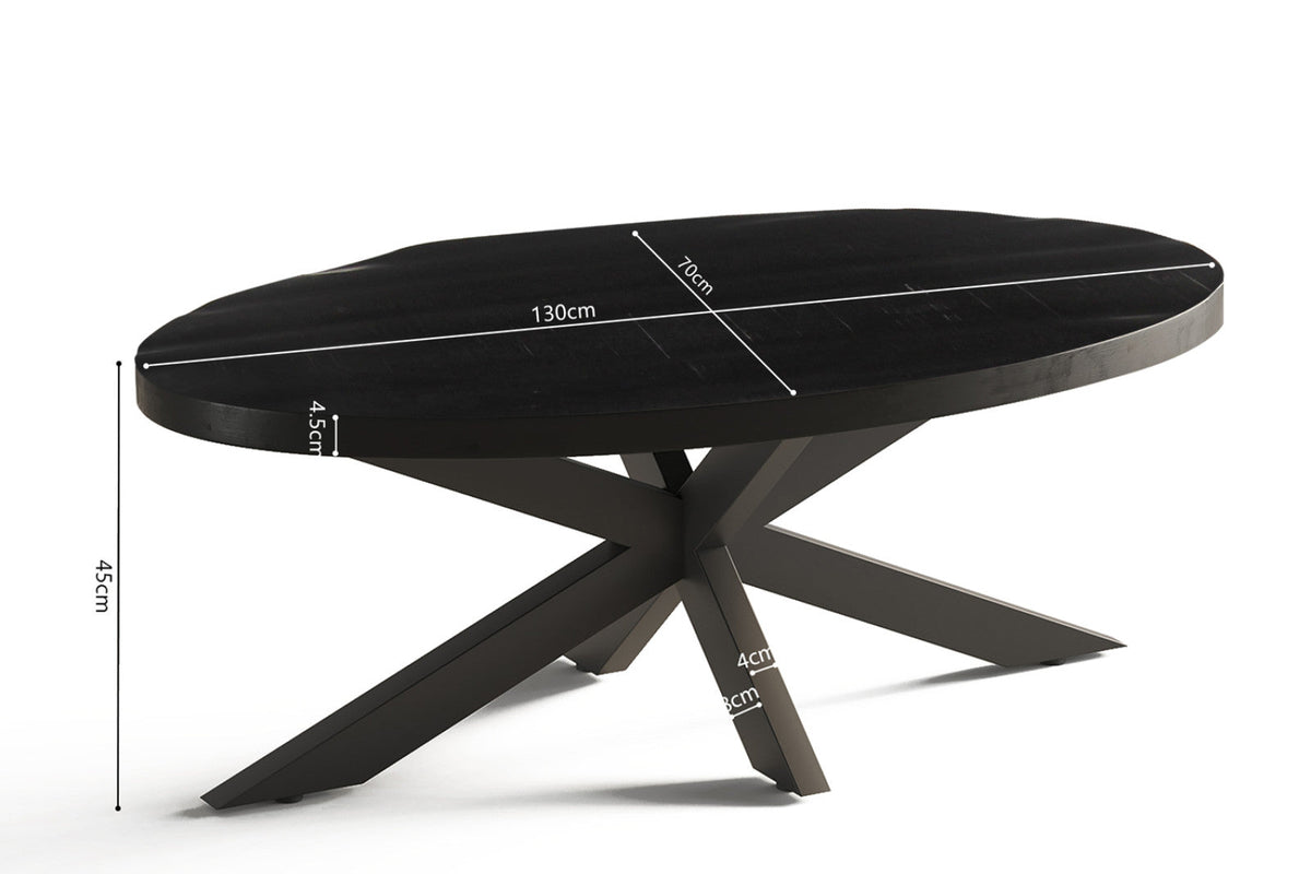 Table basse Madeira – Noir – vue 5