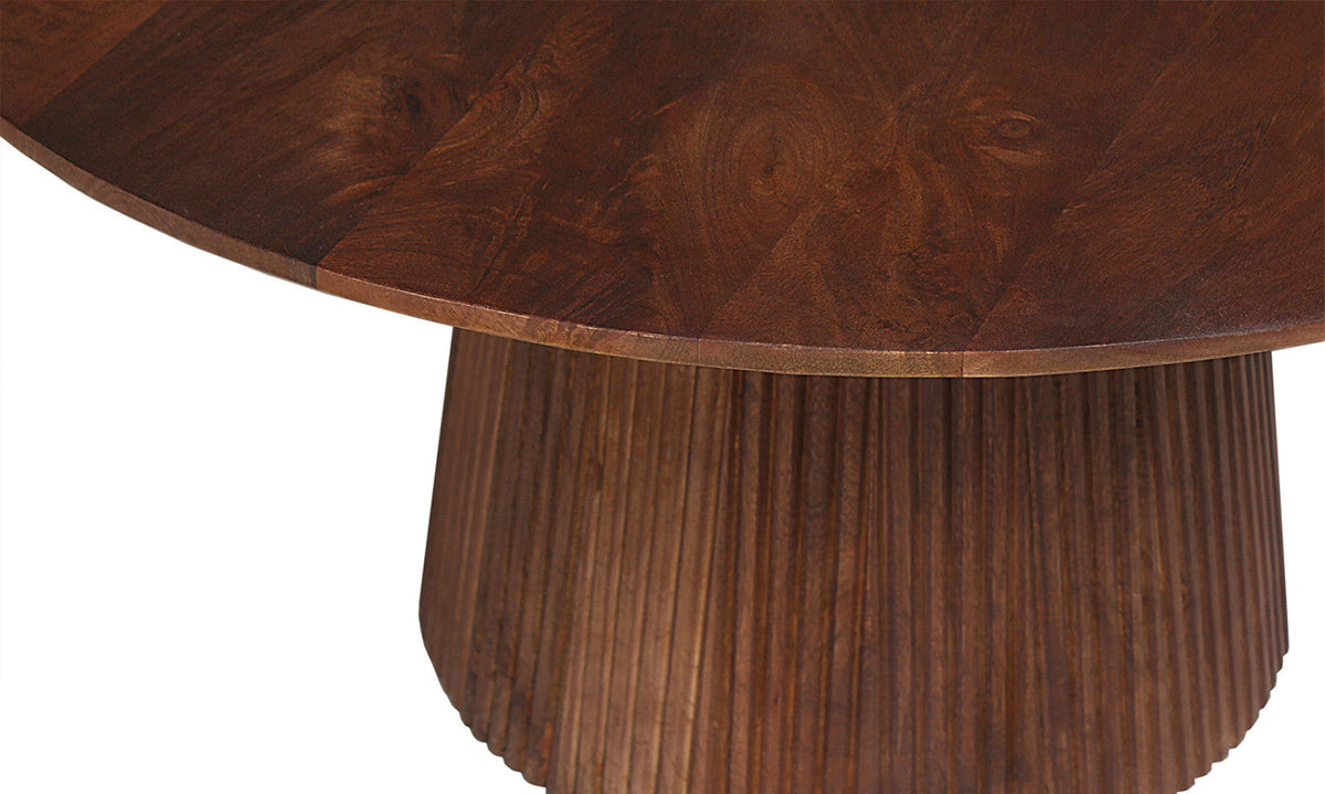Table basse Miguel – Brun clair, ronde Ø 80 cm – vue 5