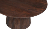 Table basse Miguel – Brun foncé, ronde Ø 80 cm – vue 5