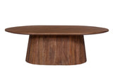 Table basse Miguel – Brun clair, ovale 120 × 70 cm – vue 3