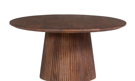 Table basse Miguel – Brun clair, ronde Ø 80 cm – vue principale