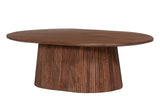Table basse Miguel – Brun clair, ovale 120 × 70 cm – vue 4