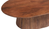 Table basse Miguel – Brun clair, ovale 120 × 70 cm – vue 5