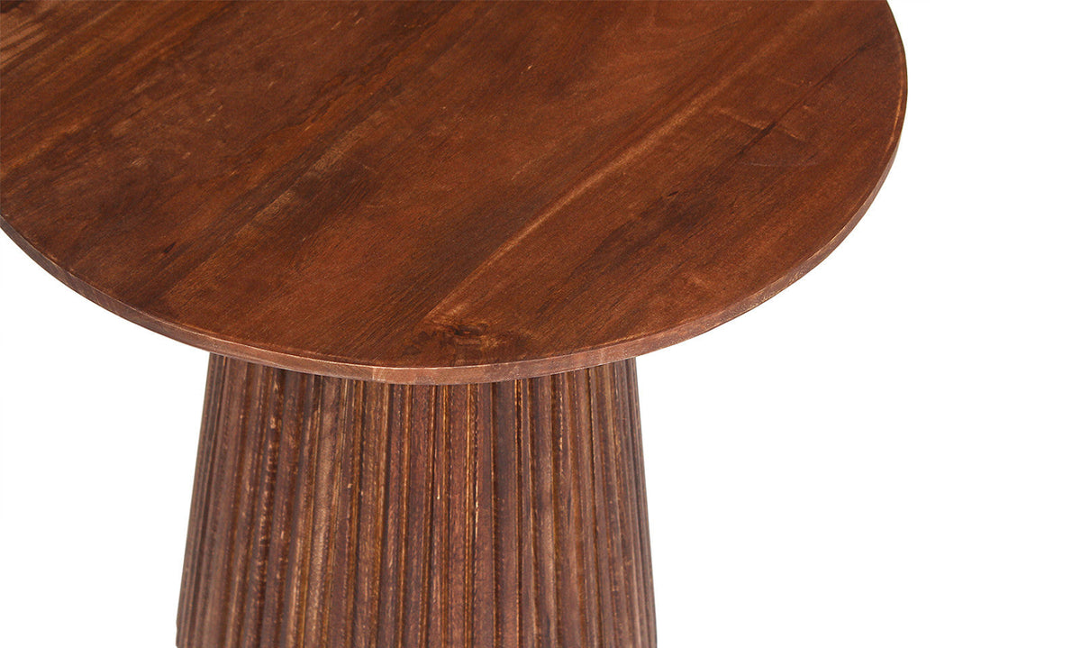 Table basse Miguel – Brun clair, ronde Ø 50 cm – vue 5