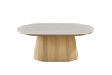 Table basse Vigo – Chêne naturel · baroque gris – vue principale