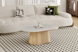 Table basse Vigo – Chêne naturel · baroque gris – vue 2
