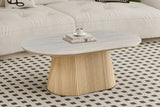 Table basse Vigo – Chêne naturel · baroque gris – vue 3