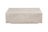 Table basse Jacky – décor travertin beige