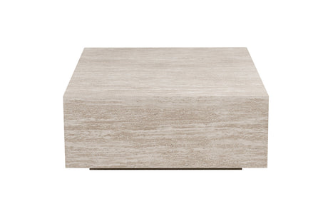 Table basse Jane – décor travertin beige