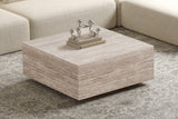 Table basse Jane – décor travertin beige