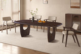 Table Braga – Brun foncé – vue 2