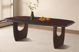 Table Braga – Brun foncé – vue 3