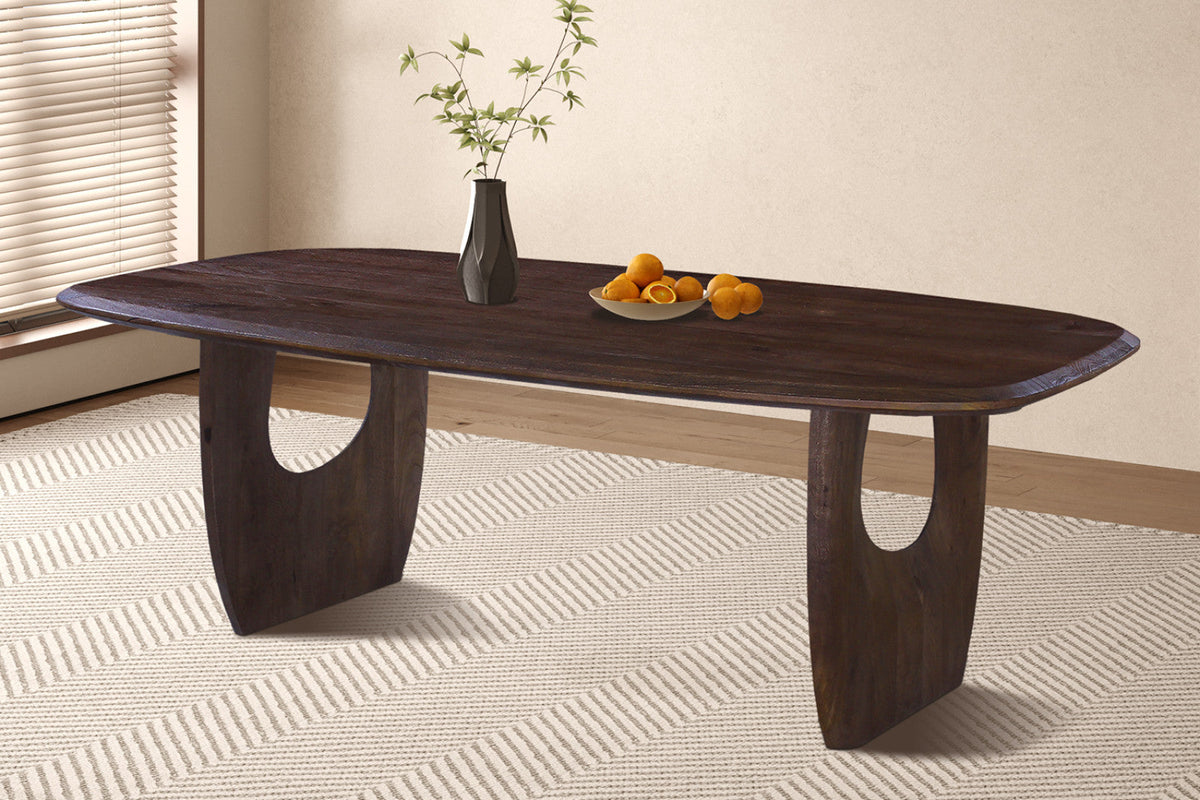 Table Braga – Brun foncé – vue 3