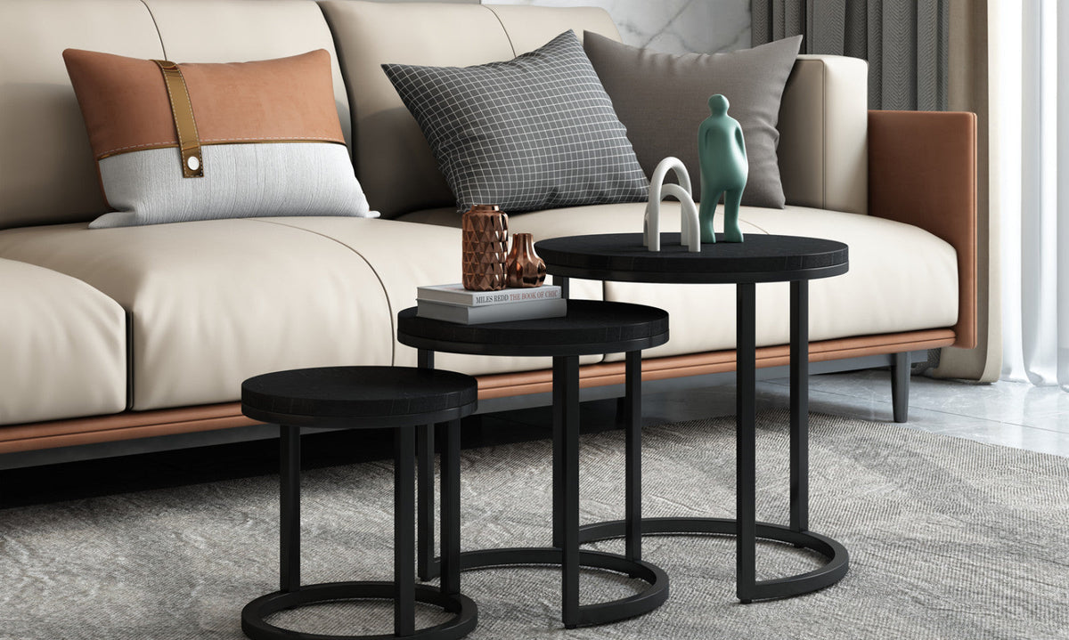 Table d’appoint Plano – Noir – vue 2
