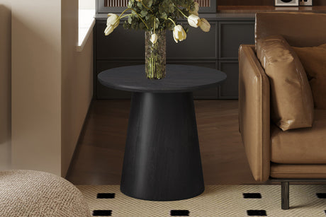 Table d Appoint  – miklos' ronde décor brun foncé – 60 cm