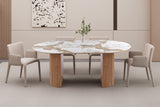 Table extens. Evora – 120, pierre brillante pandora – 160/200 cm