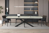 Table extensible Ares – Beige brillant – vue 4