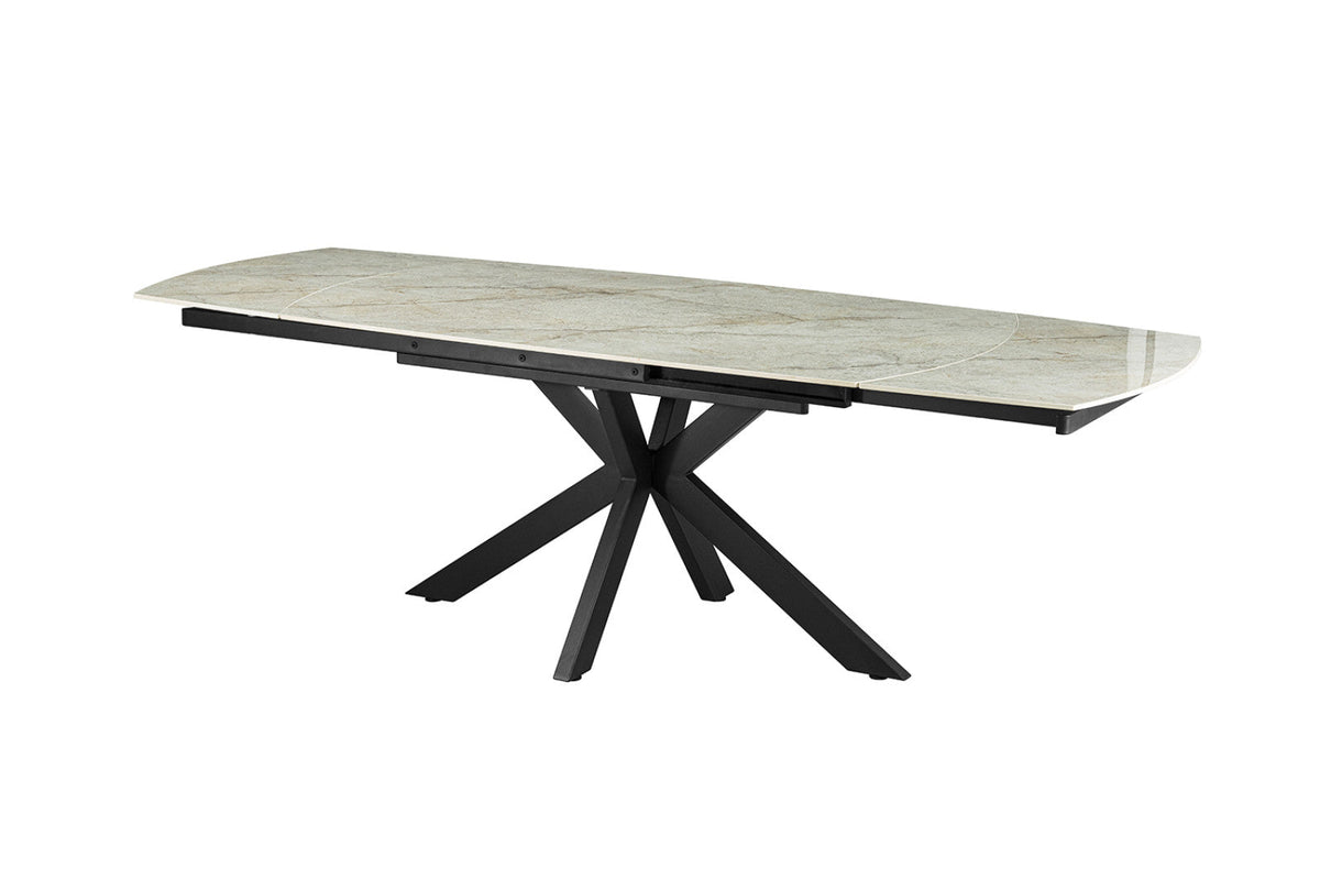 Table extensible Ares – Beige brillant – vue 5