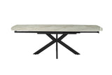 Table extensible Ares – Beige brillant – vue principale