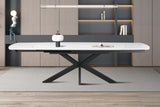 Table extensible Ares – Blanc – vue 3