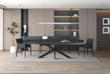 Table extensible Ares – Noir – vue 2