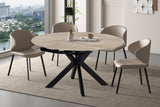 Table extensible Athena – Shakespeare beige – vue 3