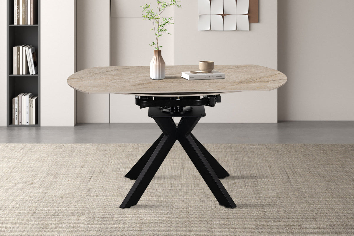 Table extensible Athena – Shakespeare beige – vue 5