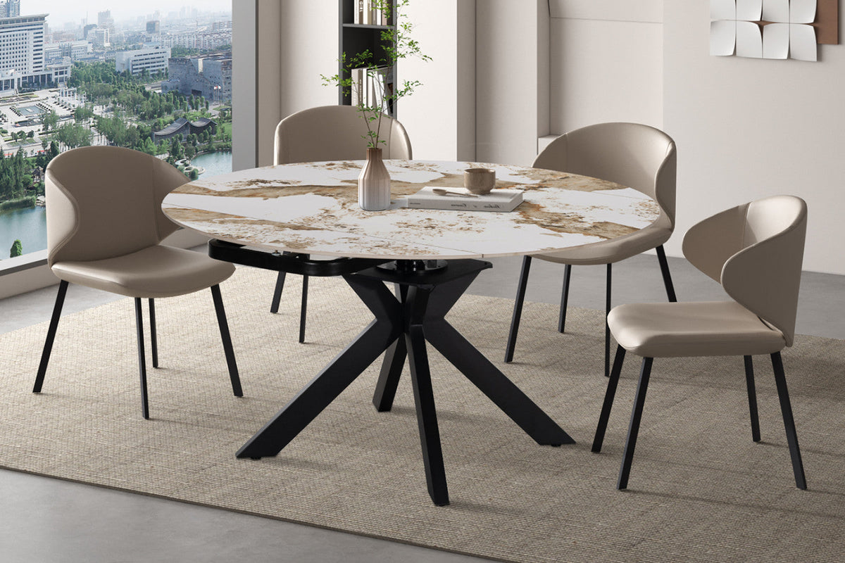 Table extensible Athena – Pandora brillant – vue 3