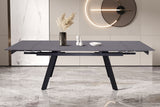 Table extensible Hera – Noir – vue 4