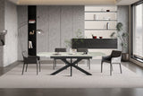 Table extensible Hestia – Beige brillant – vue 3