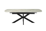 Table extensible Hestia – Beige brillant – vue principale