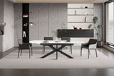 Table extensible Hestia – Blanc – vue 3