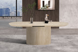 Table extensible Lagos – Travertin beige – vue 5