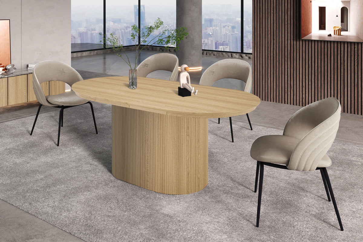 Table extensible Lagos – Chêne naturel – vue 3
