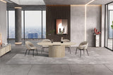 Table extensible Lagos – Travertin beige – vue 2