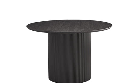 Table Lagos – Brun foncé, ronde Ø 120 cm – vue principale