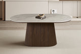 Table Vigo – Chêne foncé · Shakespeare beige – vue 5