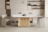 Table Vigo – Chêne naturel · baroque gris – vue 3