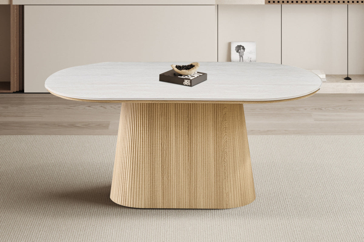 Table Vigo – Chêne naturel · baroque gris – vue 4